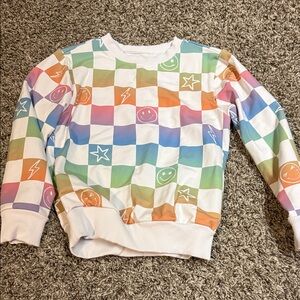Little Sleepies Colorful Checkered Sweatshirt